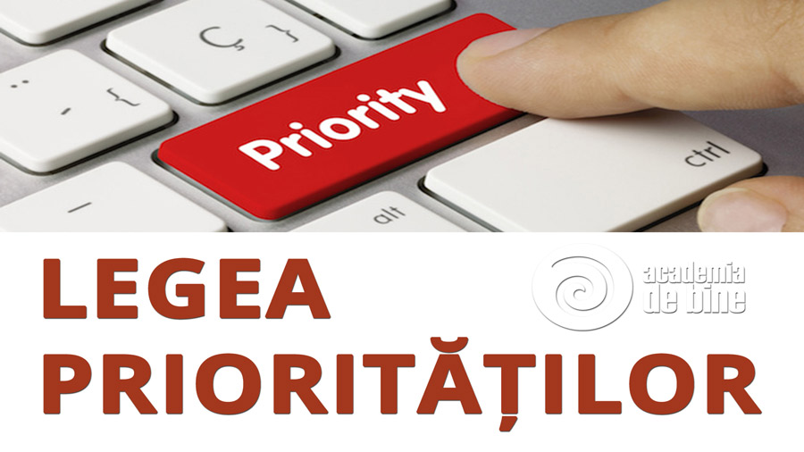 Legea Prioritatilor - Leadership & Dezvoltare Personala